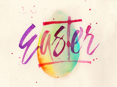 Easter - Mike Greenwell #handLettering #typography