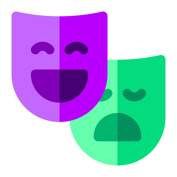 See more icon inspiration related to theater, mask, art, cultures, culture, tragedy and comedy on Flaticon.