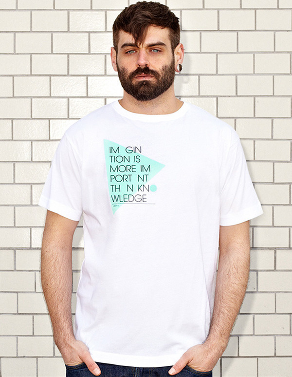 IMAGINATION - white t-shirt - men | NATRI - Shirt Label #modern #print #design #shirt #minimal #fashion #layout #typography