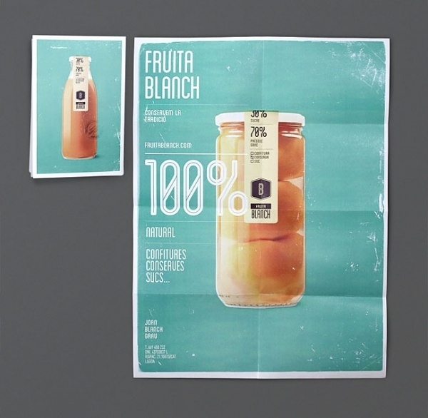 Fruita Blanch | Identity Designed #food #identity #poster #typography