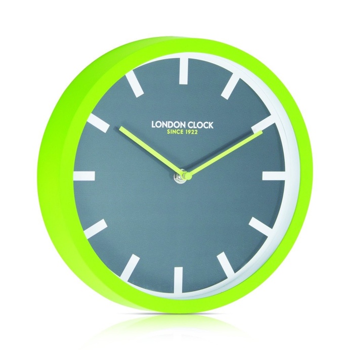 London Clock Company 'POP' Wall Clock Lime, 25cm x 4cm