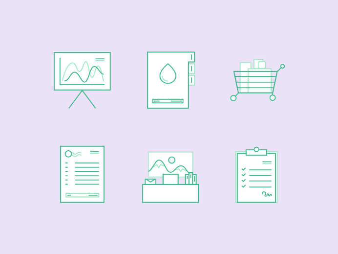 Icons for Inventory Startup by Equal Parts Studio