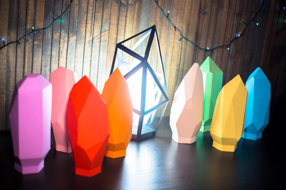 Papercraft Lamp - Like a Diamond