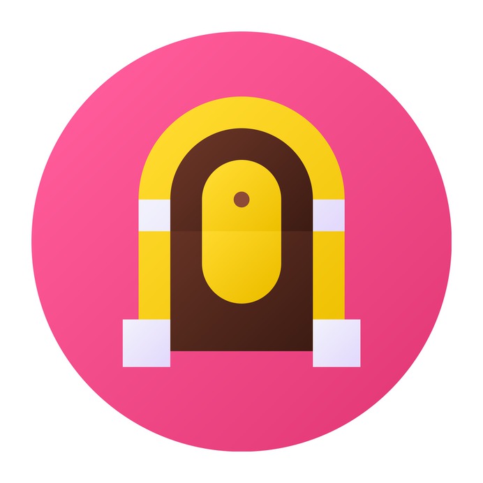 See more icon inspiration related to music and multimedia, jukebox, music player, antique, furniture, elegant and music on Flaticon.