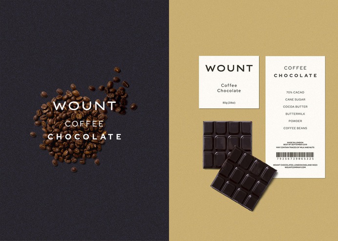 Wount Chocolate - Mindsparkle Mag Artboard Studio & Mockup Zone designed the packaging for Wount Chocolate. This project consists on the packaging and mockup design concept for a chocolate brand. #logo #packaging #identity #branding #design #color #photography #graphic #design #gallery #blog #project #mindsparkle #mag #beautiful #portfolio #designer