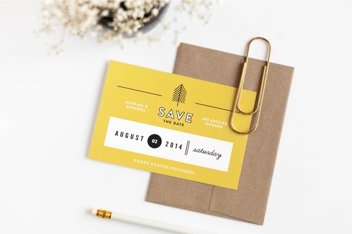 Michael & Breanna Wedding | Design by Rowan Made #card #wedding #invitation