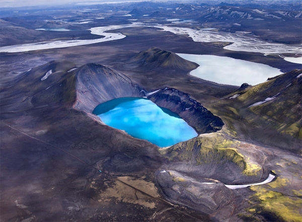 Aerial Photographs of Volcanic Iceland by Andre Ermolaev #aerial #photo #nature #volcano #blue