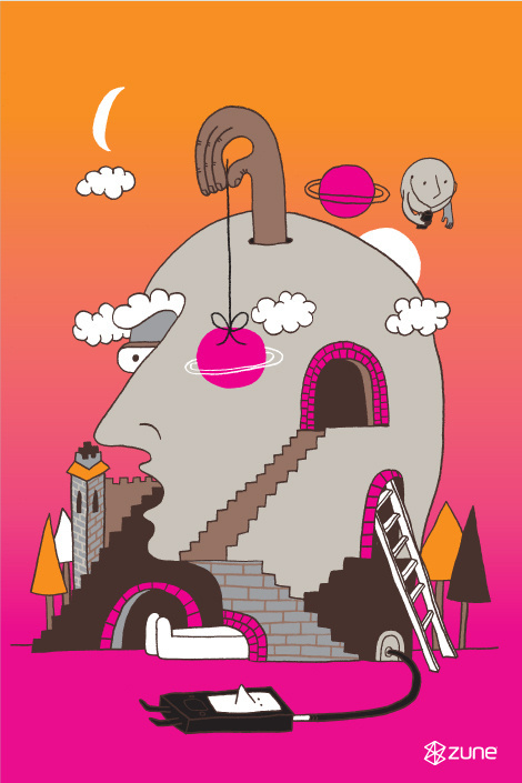 Zune Arts Posters on Behance #torres #ramiro