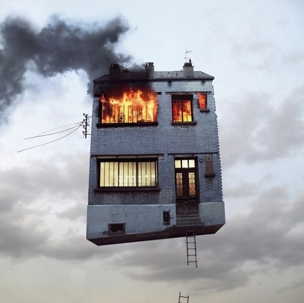 Flying Houses - Fubiz ™ #flying #surreal #photography #house