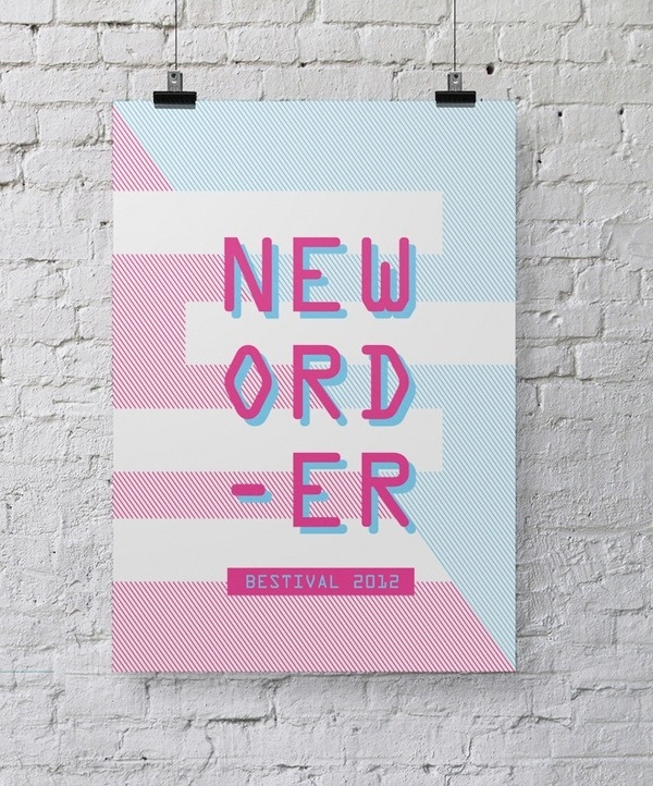 New Order Bestival Poster design by Chris Hannah #chris #bestival #hannah #gig #design #stevie #wonder #posters #poster #music