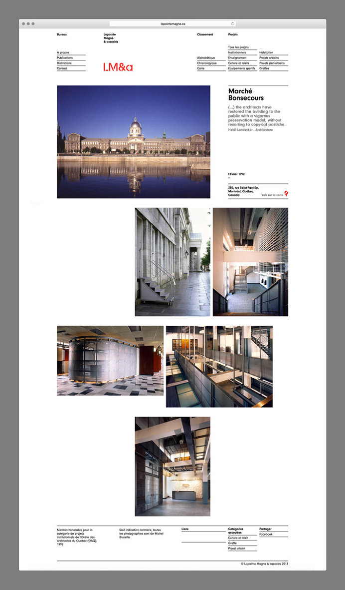 LM&a by Charley Massiera #web design #website