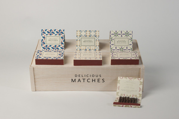 Delicious Matches by Nicolo Arena #match #pattern #packaging #box #matches