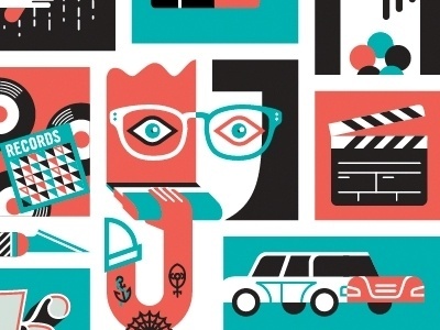 Dribbble - Kaleidoscope Icons by Javier Garcia #garcia #javier
