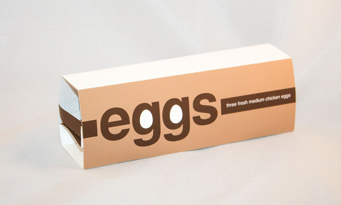 Three Egg Packaging by Matt Hodin Fully Biodegradable packaging using only paper. www.Behance.net/MattHodin #egg #redesign #packaging #eggs #three #package