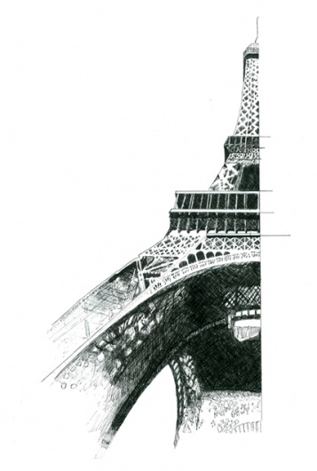 Vancouver Graphic Designer and Photographer #eiffel #drawing #pen #tower