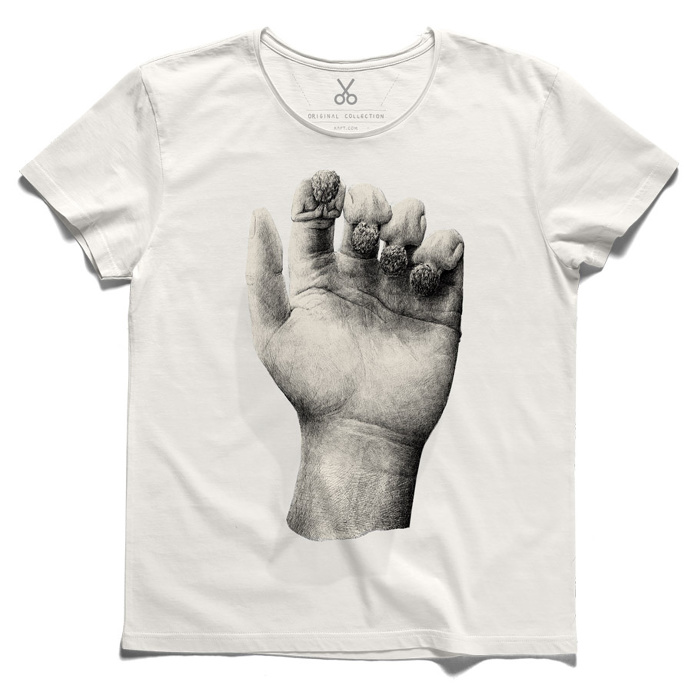 T-shirts design idea #175: gehoorzaam offwhite tee