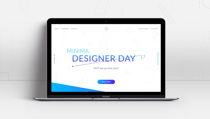 Minima Designer Day #landing #page #designer #day #event #conference #annual #graphics #colors #maracaibo #venezuela #graphicdesign #dot #li