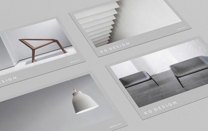KG Design branding corporate identity beautiful minimal designer mindsparkle mag business card grey deluxe luxury simple clean minimal stati