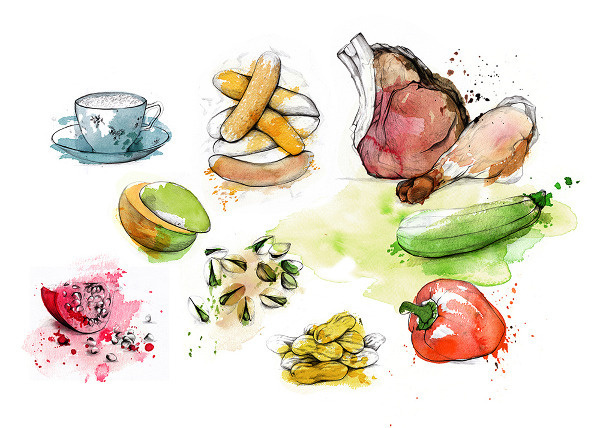 NIDO inineumann #illustration #food #germany #canyon #aquarell #ini neumann