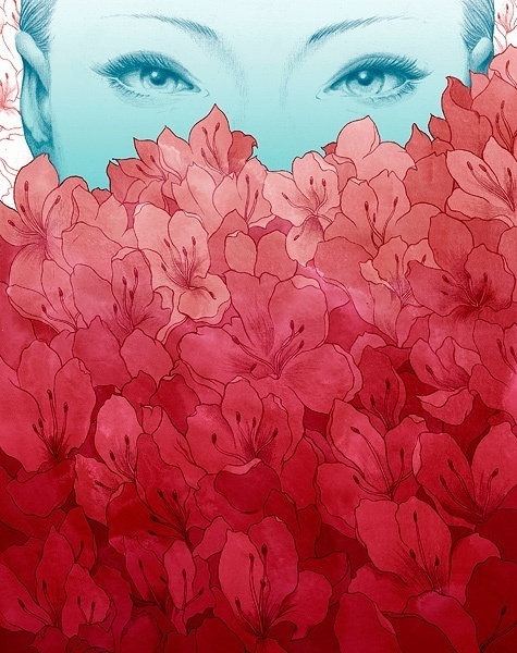 yuta Onoda #paint #illustration #illustrator #woman