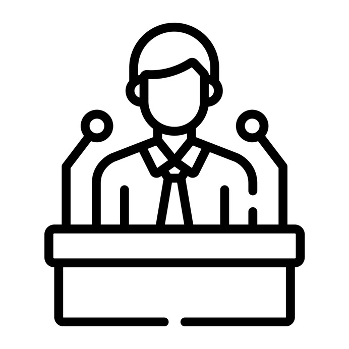 See more icon inspiration related to speaker, businessman, man, worker, avatar, business and finance, professions and jobs, employee and people on Flaticon.