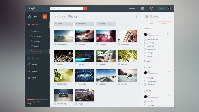 Google Drive redesign #redesign #ux #ui #drive #google