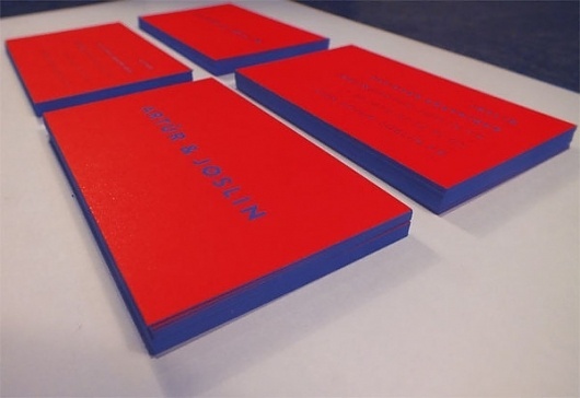 Artur & Joslin on the Behance Network #card #blue #business #red