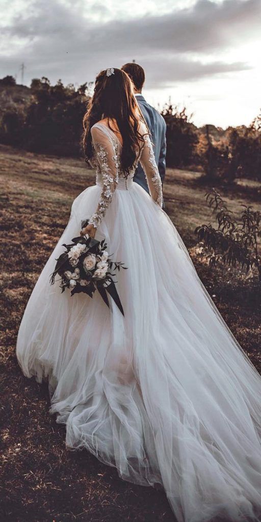 Lace wedding dresses with sleeves are perfect for every season, choose long sleeve wedding dresses