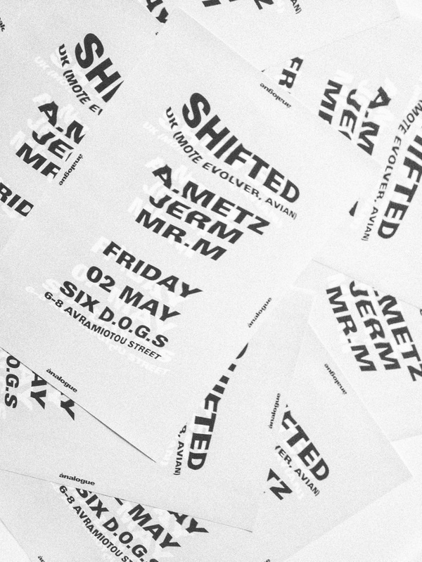 analogue: SHIFTED hellopanos #poster #typography