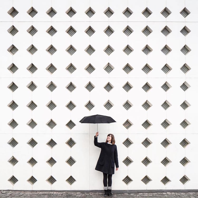 Architecture Photography Shows Couple with Buildings Around the World