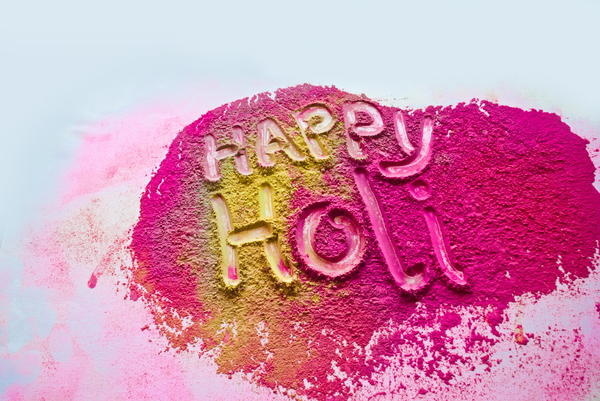 Happy Holi #text #festival #colours #indian #dry #greeting