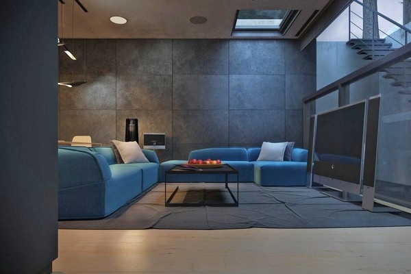 Rocky House Fortress by Kiev-based architect Igor Sirotov #interior #couch #sofa #architecture