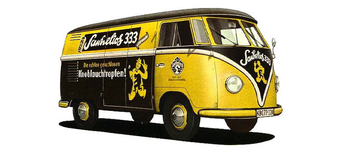 vehicle, VW, bus, advertising, vintage