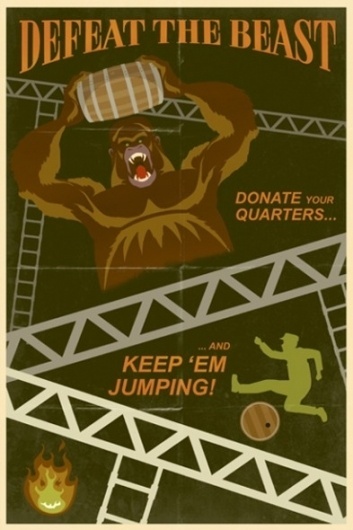 The Art of Steve Thomas « These Old Colors™ #donkey #steve #kong #design #retro #thomas #game
