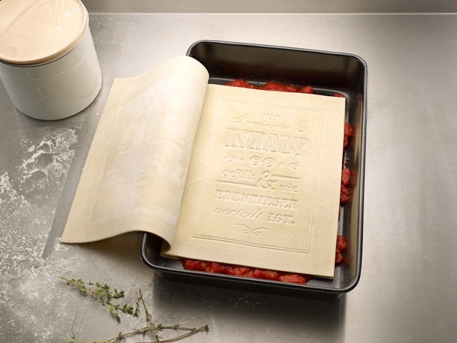 edible book #lasagna #book #food #type #typography