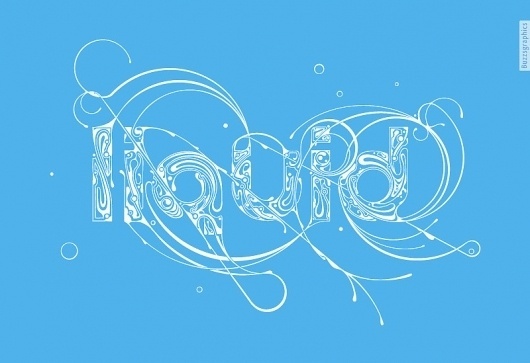 Liquid - Buzzsgraphics #buzzsgraphics #water #swirl #liquid #illustration #blue #typography