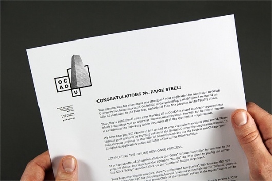 OCAD U, All New - Brand New #letter #head #identity