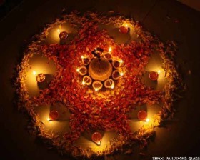 Simple rangoli design image