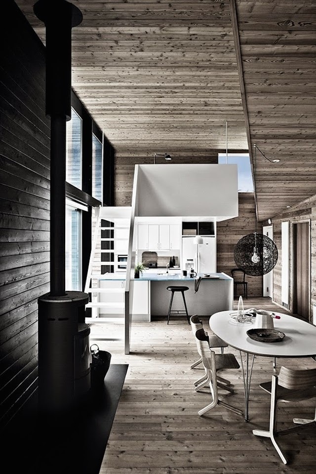 Grey Wooden Summer House in Denmark – Fubiz™ #interior #design #decor #architecture #deco #decoration