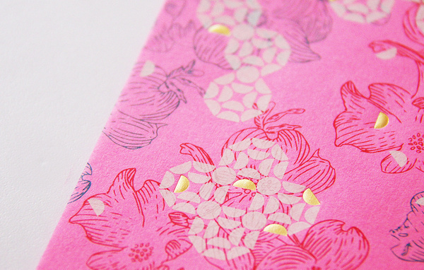 BLOW | CNY Pocket for Polytrade Paper #emboss #techniques #print #color #oriental