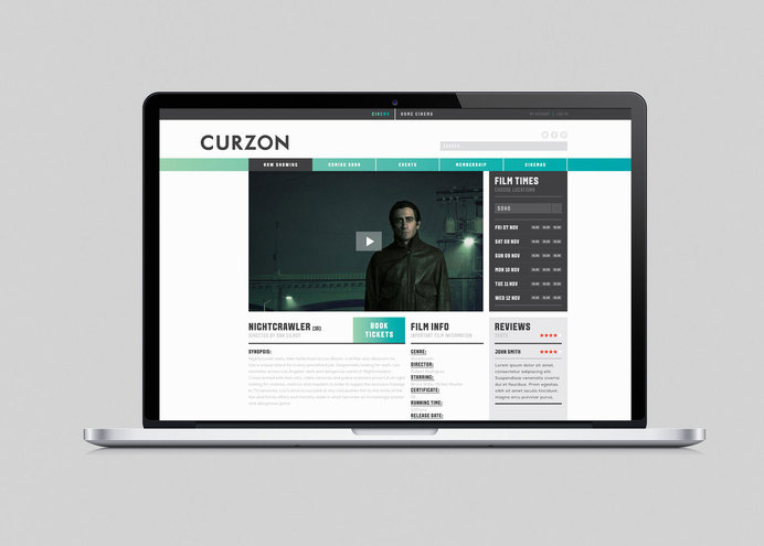 The Plant #branding #design #curzon #cinema #identity #gradient #logo #layout #colour #editorial