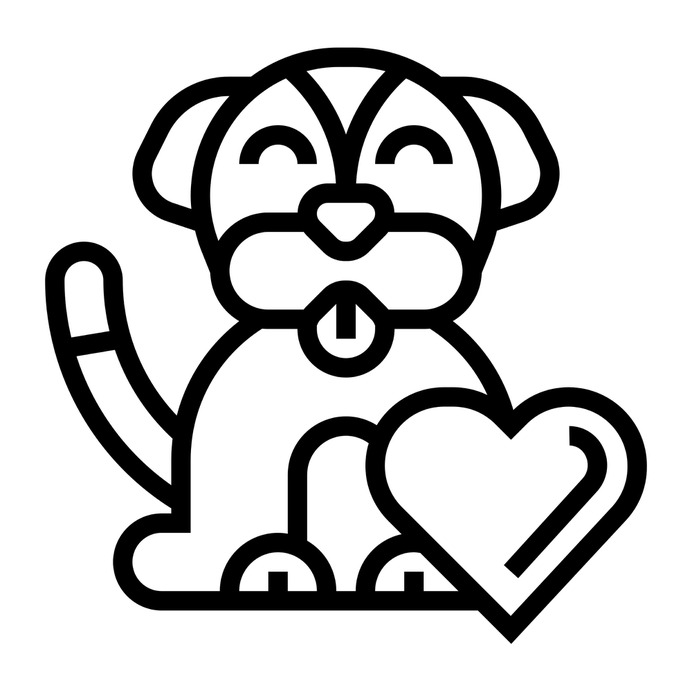 See more icon inspiration related to dog, pet, animal, love, canine, charity, puppy, heart and animals on Flaticon.