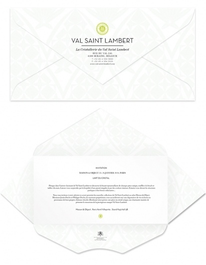 VAL SAINT LAMBERT on the Behance Network #envelopes #custom