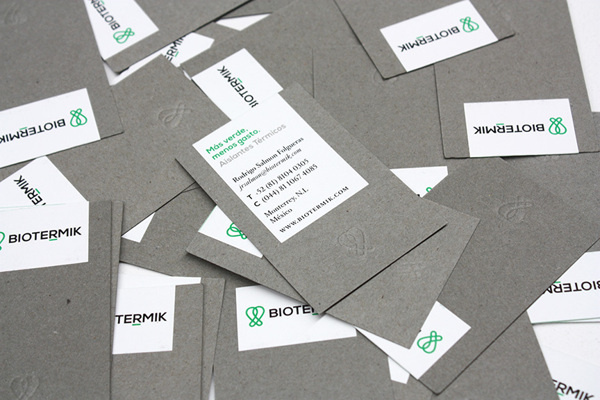 Business card design idea #4: Biotermik #cards #business