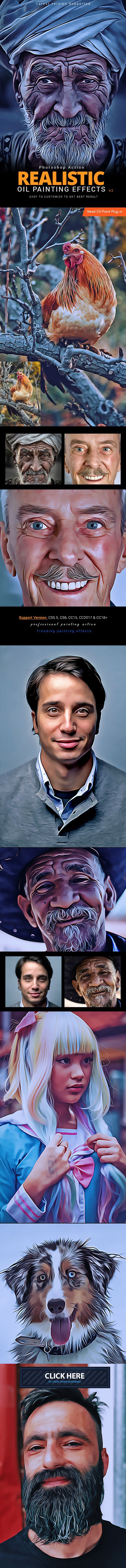 Realistic Oil Painting Actions v.2