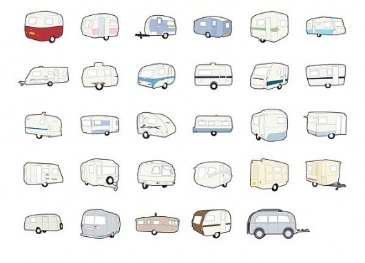 Caravans – Self Initiated Project on the Behance Network #caravans