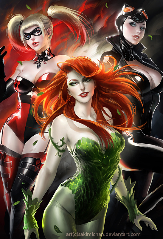 Dc Girls By Sakimichan On Search By Muzli