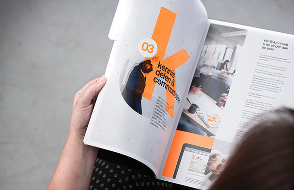 Voka on Behance #layout #folder