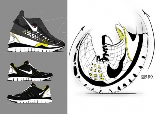 Nike Free TR Fit on the Behance Network #illustration #design #shoes #concept