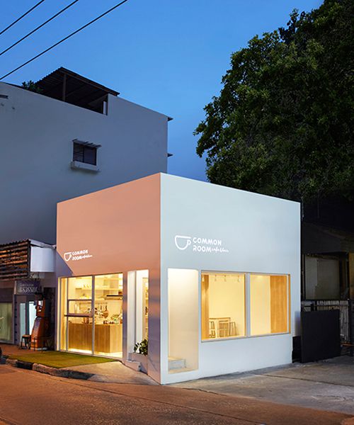 Party Space Design Creates a Simple Common Room Cafe in Bangkok